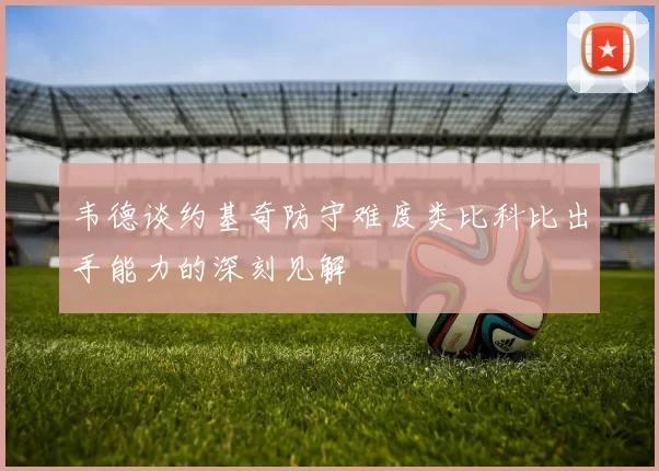 韦德谈约基奇防守难度类比科比出手能力的深刻见解